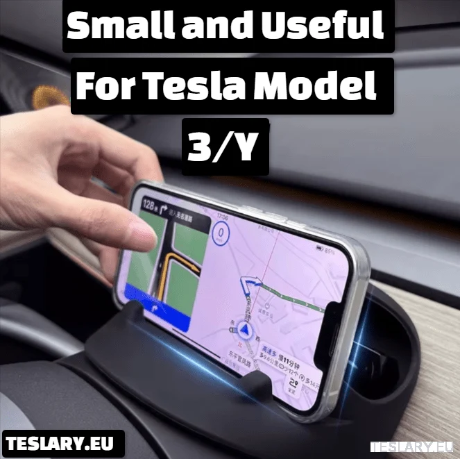 Rangement avant pour volant + support de téléphone pour Tesla Model 3 / Oui