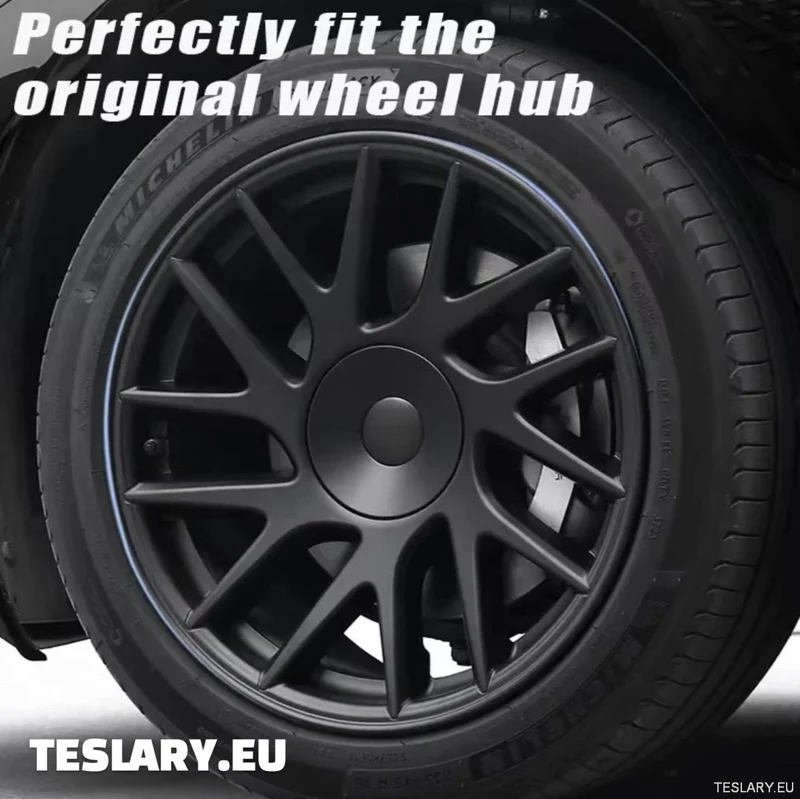 Tesla 18 pouces Model 3+ Enjoliveurs Highland Full Rim noir mat