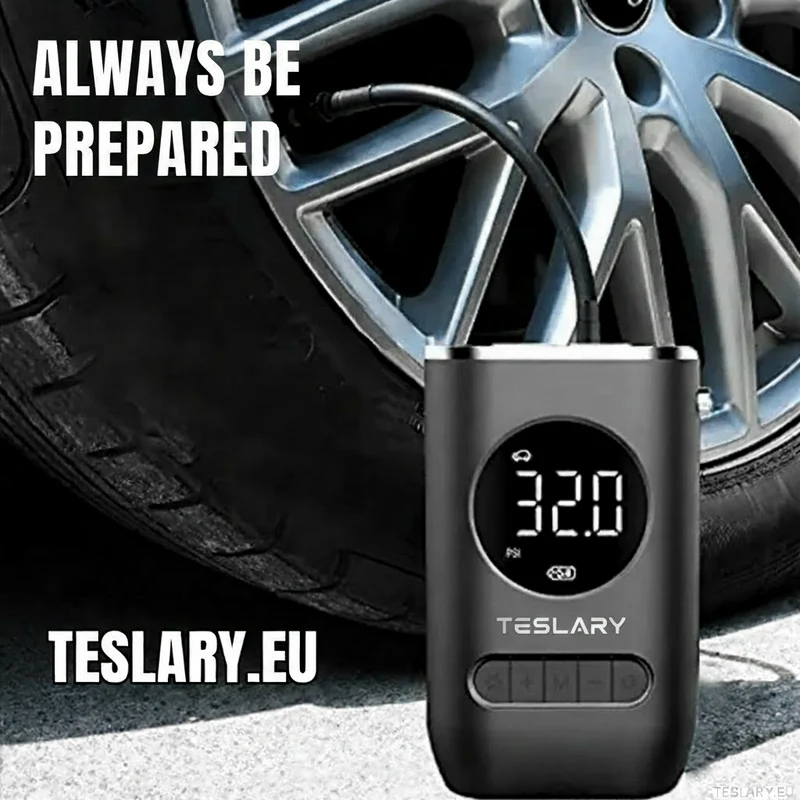 Compresseur de pneus portable à batterie pour Tesla Model 3, Model Oui, Model 3 Highlands ou Model Y Juniper, rechargeable par USB