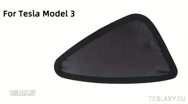 Pare-soleil triangulaire pour lunette arrière Tesla, pour une intimité accrue Model 3 / Oui