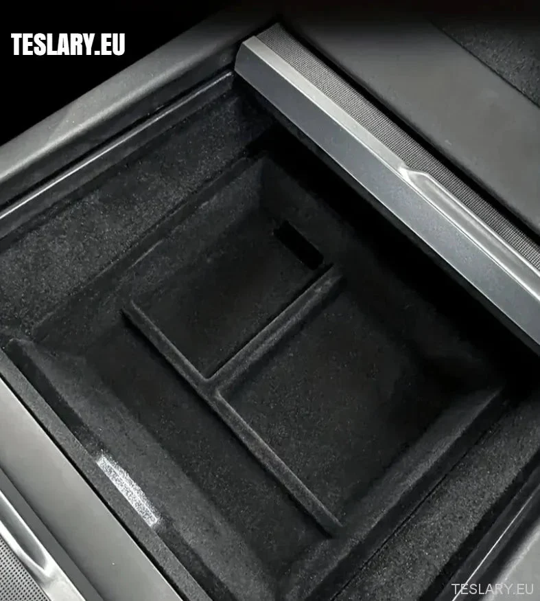 Tesla Model 3+ Plateaux de rangement arrière pour console centrale Highland, flocage avant et arrière