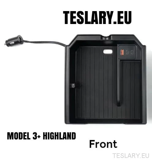 Tesla Model 3+ plateaux de rangement Highland Centre avec ports USB