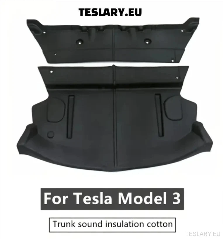 Tesla Model 3. Insonorisation et isolation du coffre