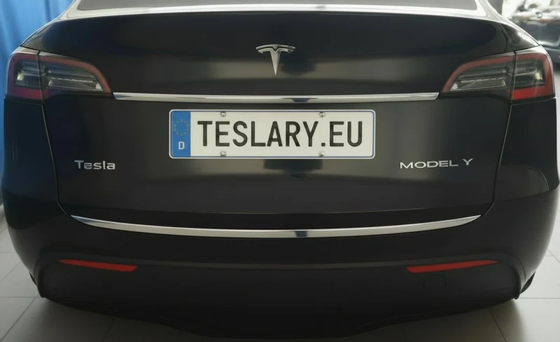 Tesla Model Bandes de protection chromées pour coffre en Y