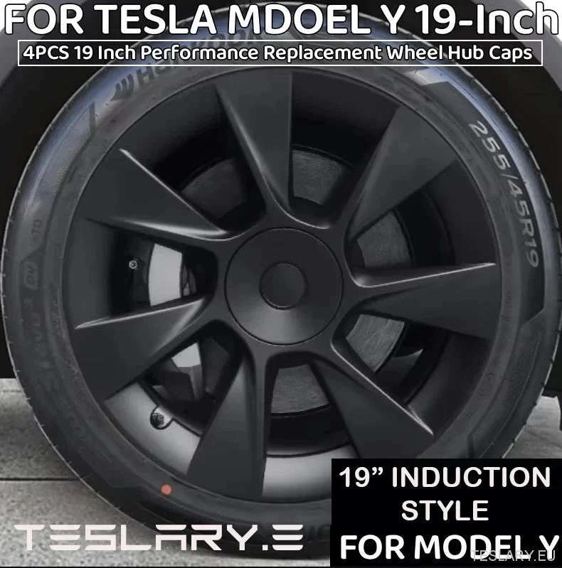 Tesla Model Enjoliveurs de roue de style performance Y 19" à induction