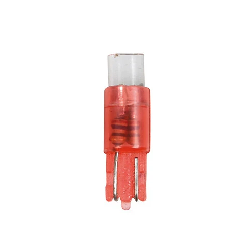 Pilot 12V Kit Lampade cruscotto 1 Led - (T5) - W2x4,6d - 5 pz - Scatola - Rosso