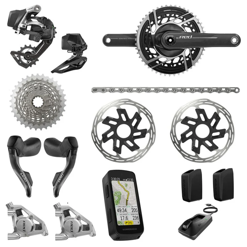 Gruppo SRAM RED AXS E1 Hammerhead 10/33T - 50/37D
