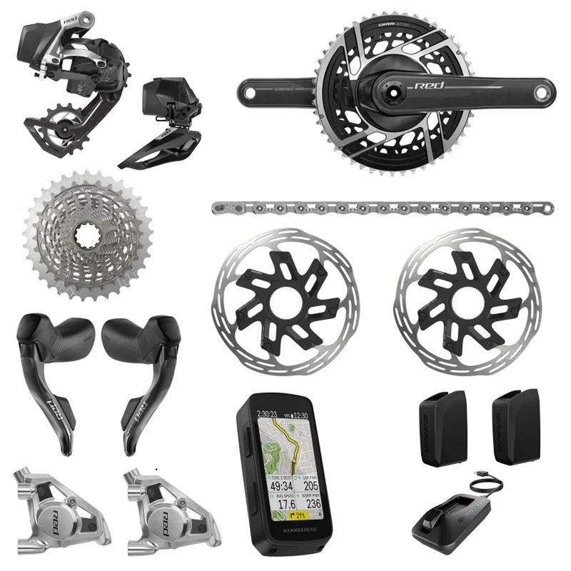 Gruppo SRAM RED AXS E1 Hammerhead 10/30T - 50/37D Power Meter