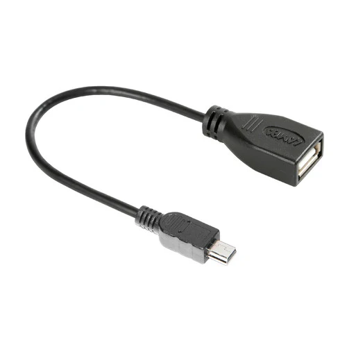 Lampa Cavo OTG Usb > Mini Usb - 20 cm - Nero 38830