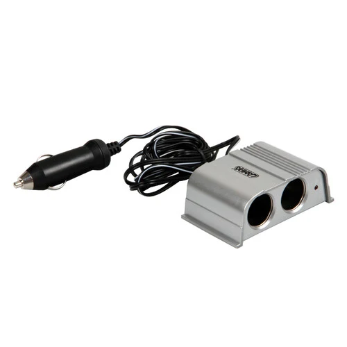 Lampa Silver, presa corrente doppia con prolunga, 12/24V 39068