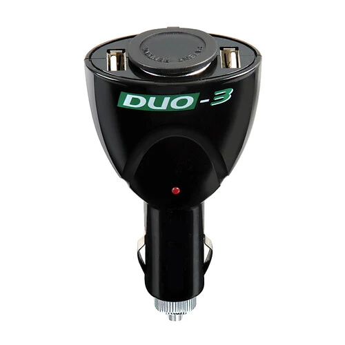 Lampa Duo-3, presa corrente con USB, 12/24V 39047