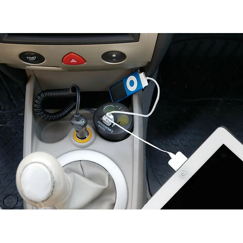 Lampa Power cup 2, multipresa con Usb e tester batteria, 12V 39011