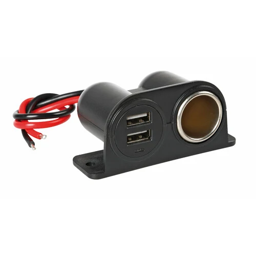 Lampa Extra-Power, presa corrente con doppia USB, 12/24V 38967