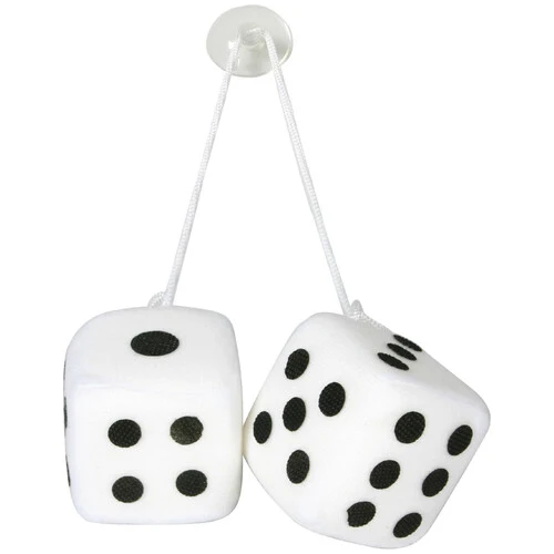 Lampa Lucky-Vegas, dadi fortunati - Bianco 37652
