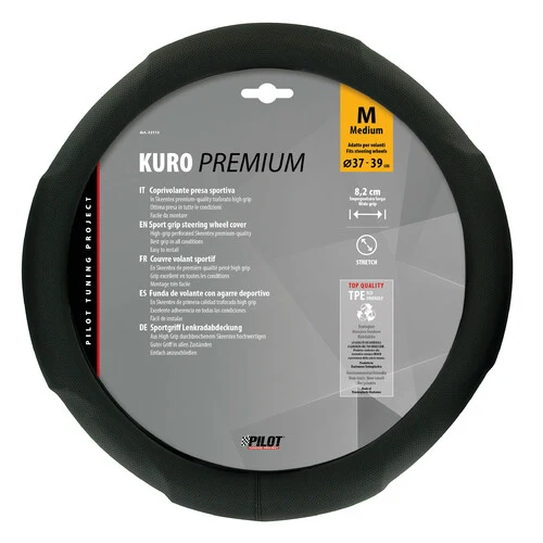 Pilot Kuro, coprivolante in Skeentex - M - 37/39 cm - Nero
