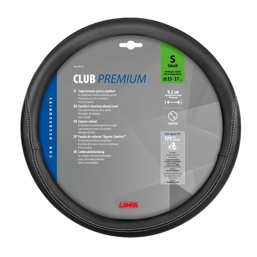 Lampa Club, coprivolante in Skeentex - S - 35/37 cm - Nero 33115