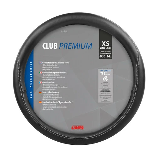 Lampa Club, coprivolante in Skeentex - XS - 30/34 cm - Nero 32982
