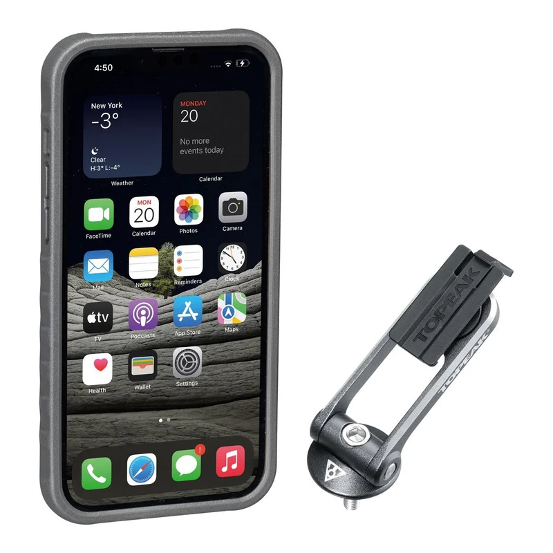 Custodia Topeak RideCase per iPhone 11 Pro Max nera/grigia con supporto