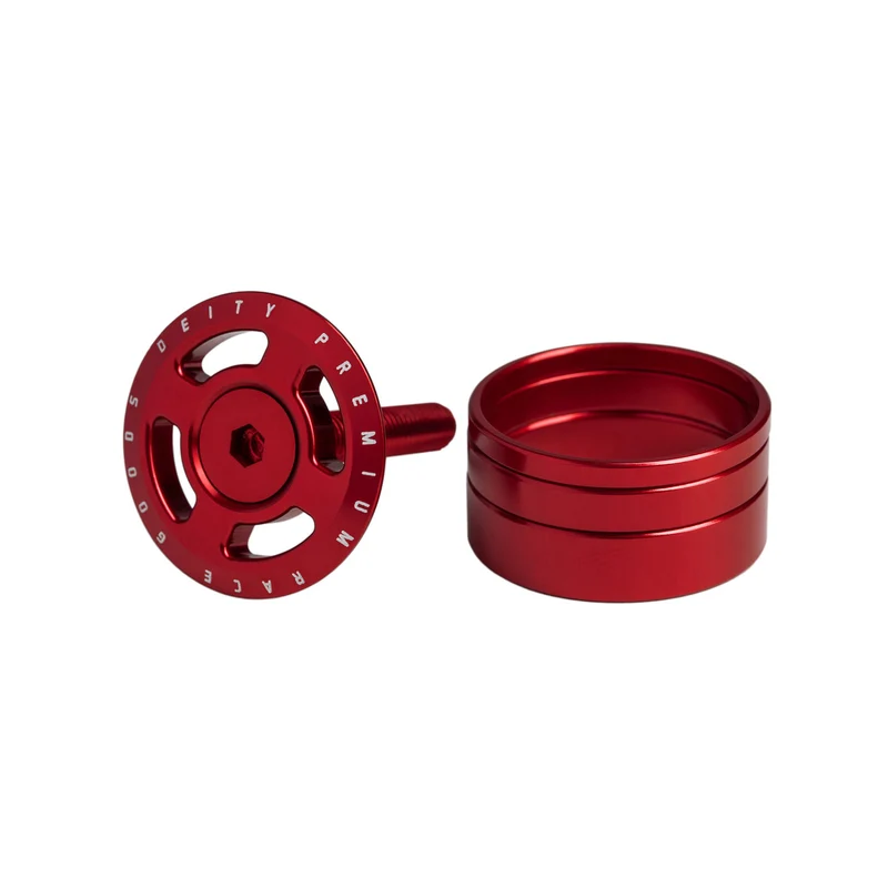 Tappo serie sterzo Deity Crosshair - Rosso