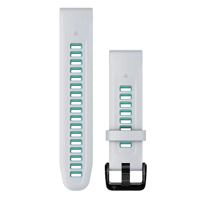Cinturino Garmin QuickFit 20 - Bianco azzurro