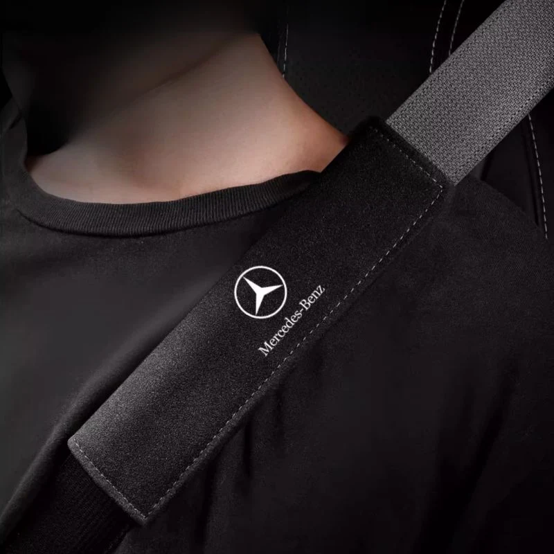 Couverture de ceinture de sécurité en velours de luxe (2 pièces)