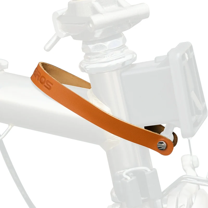 Leder Schnellverschluss Griff für Brompton Leder Schnallenschloss Klappfahrrad Zubehör