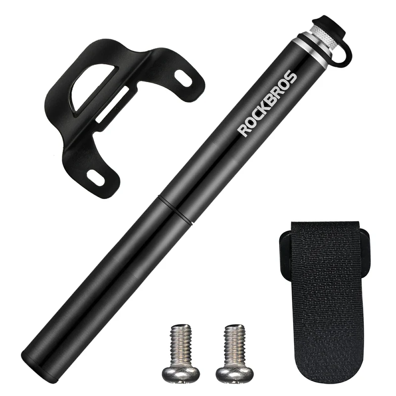 Fahrradpumpe Minipumpe Tragbar Hochdruck 160 PSI Luftpumpe mit Manometer und Alle Ventile