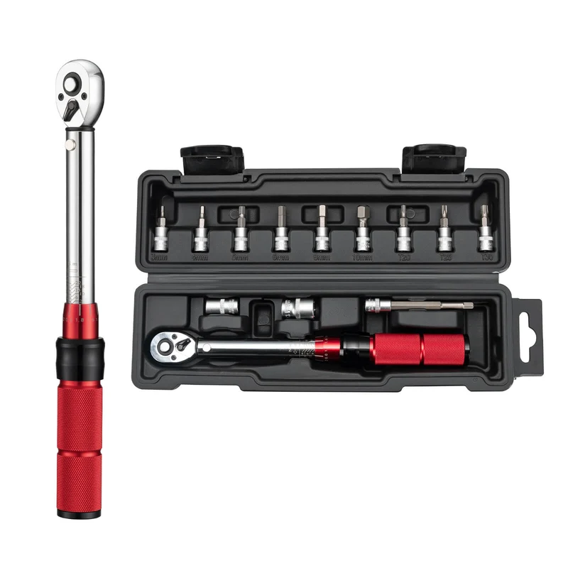 Fahrrad Drehmomentschlüssel Set 2-24 Nm, Multifunktionales Reparaturwerkzeug