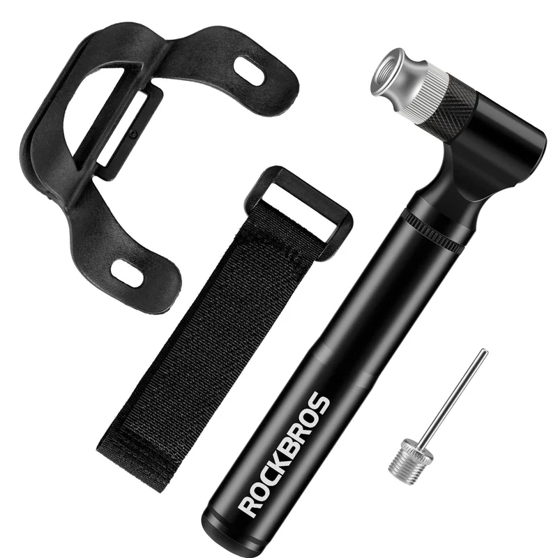 Fahrradpumpe 130PSI Tragbar mit Halterung Presta & Schrader Ventile