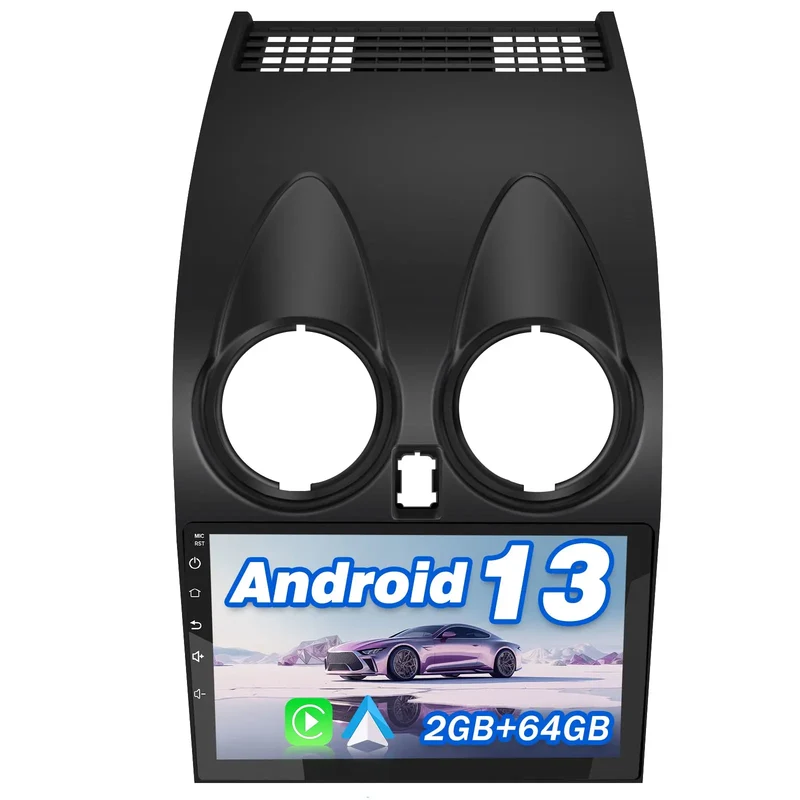 AWESAFE Autoradio Android 13 2+64GB con Schermo Touchscreen 9 Pollici - Per Nissan Qashqai 2006-2013 - GPS/Bluetooth/DSP con CarPlay Wireless e Android Auto