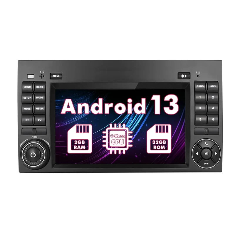 AWESAFE Android Autoradio 9-Zoll Touchscreen 2+32GB für Mercedes-Benz A-Klasse, B-Klasse, Viano, Vito, Sprinter mit Bluetooth, DSP, CarPlay & Android Auto