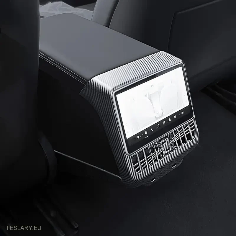 Tesla Model 3 Cadre de ventilation arrière Highland Garniture style fibre de carbone