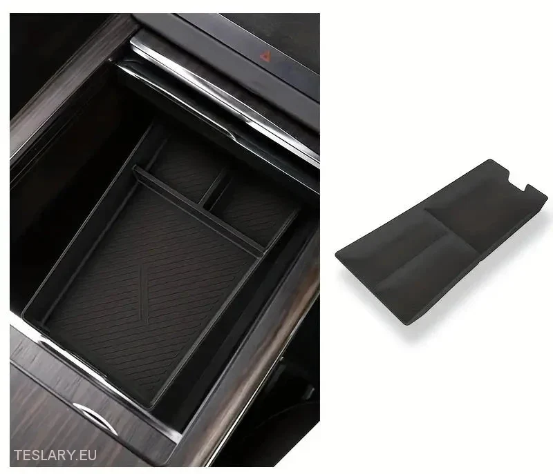 Tesla Model Organisateur de rangement pour console centrale S/X 2022-2024 (conduite à gauche)