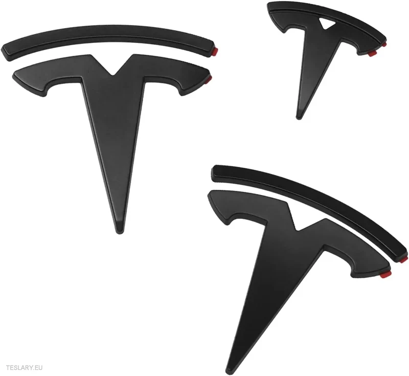Tesla Model Kit de logos Y pour l'avant, l'arrière et le volant