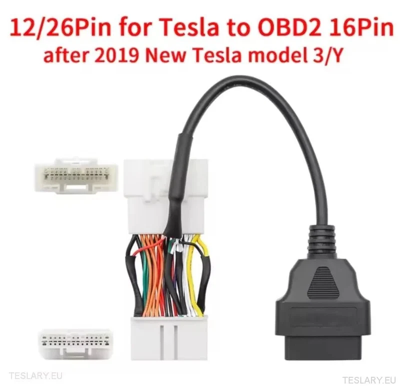 Câbles adaptateurs de ligne de diagnostic OBD2 Tesla pour Models S / X / 3 / Y