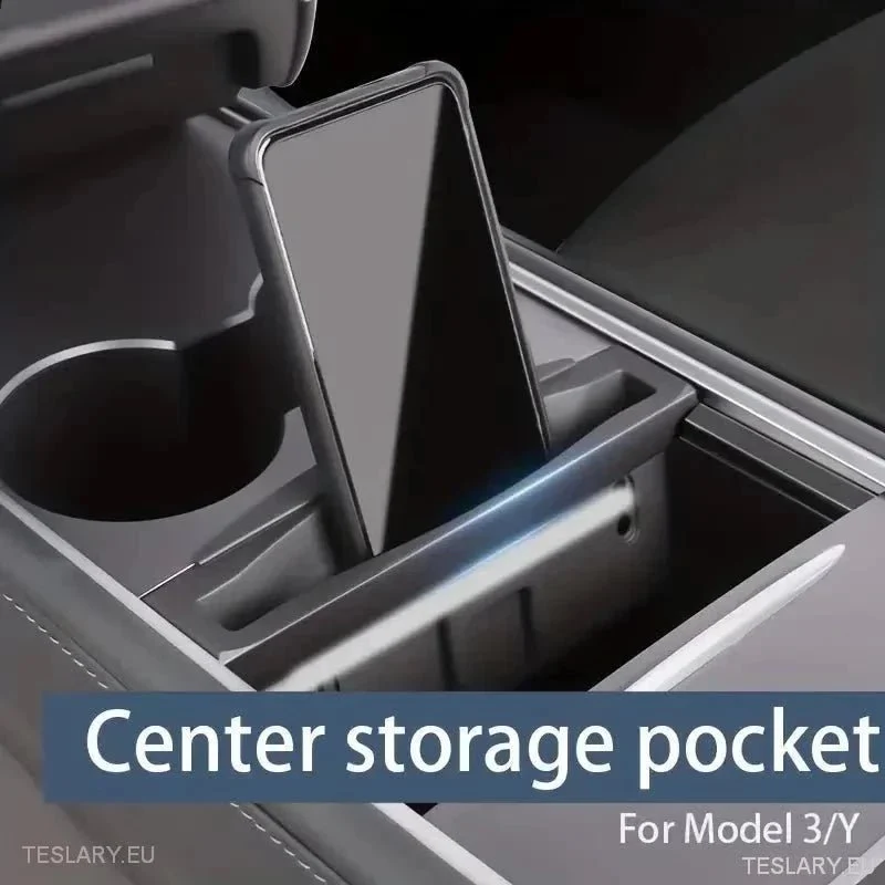Organisateur de console centrale et support de téléphone pour Tesla Model 3 / Oui