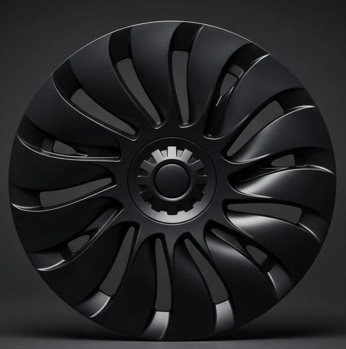 TESLA MODEL Enjoliveurs de roue UBERTINE style couverture intégrale Y 19" - Noir mat