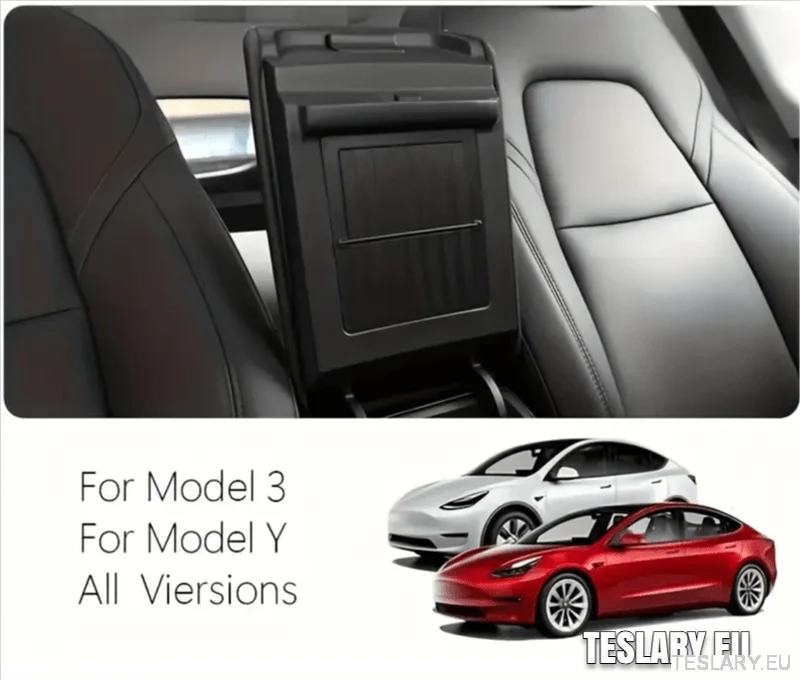 Tesla Model 3 / Y Accoudoir avec rangement dissimulé