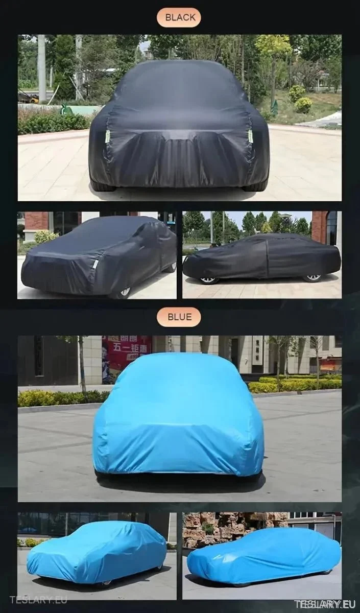 Housse/protection universelle pour voiture, 4.9 m, utilisable en intérieur et en extérieur, compatible avec Tesla. Model 3 / Oui