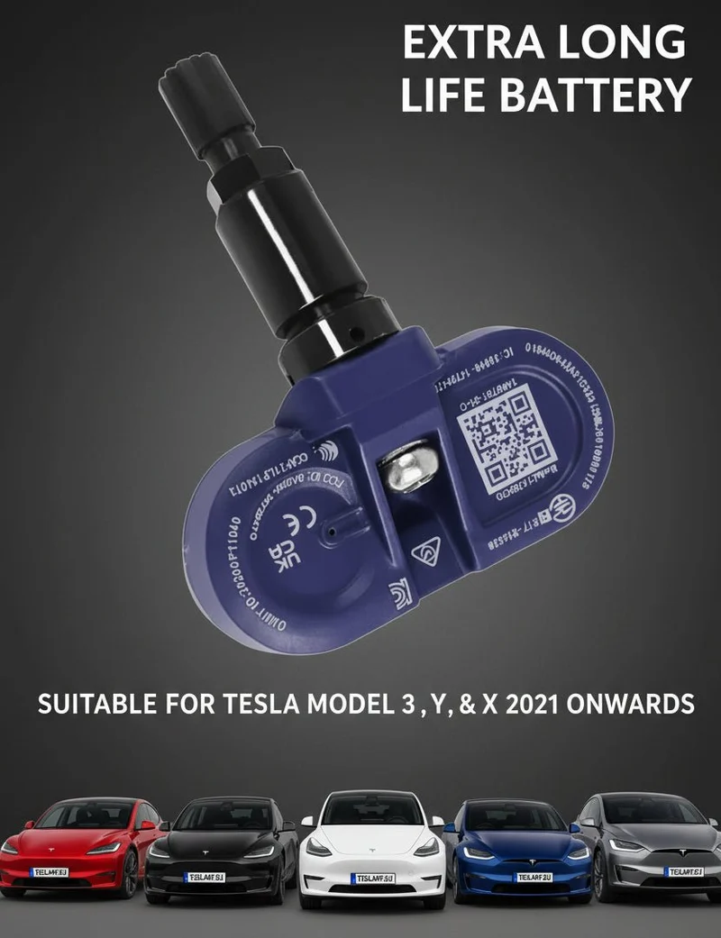 Capteurs de pression des pneus (TPMS) pour Tesla ModelPour 3 YSX (2021 à 2026), achetez-en 3 et recevez-en 1 gratuitement.