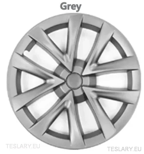 Enjoliveurs de roue Tesla 3 18" style sport Arachnid argent/gris