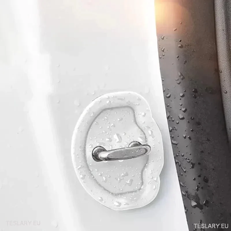 Tesla Model 3 / Y Protections de porte en silicone (blanches)