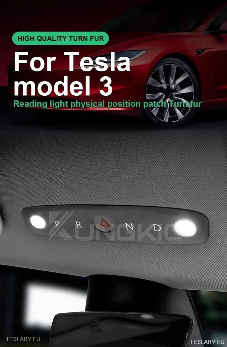 Cache plafonnier/carte pour Tesla 3 Highland