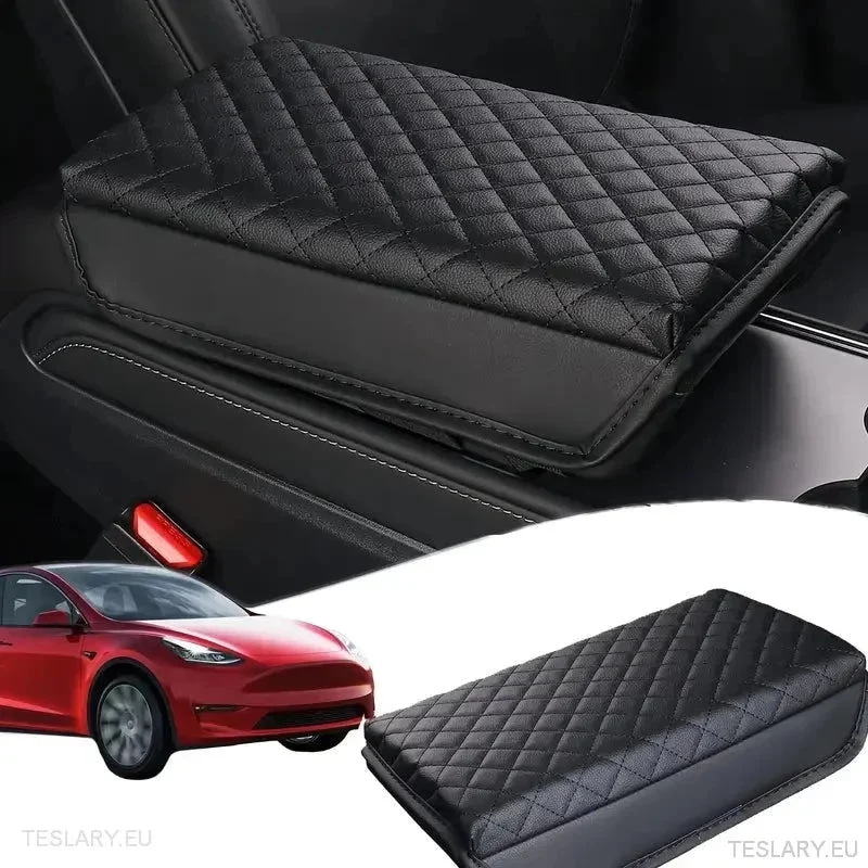 Protection de console centrale en cuir synthétique pour Tesla 3/Y