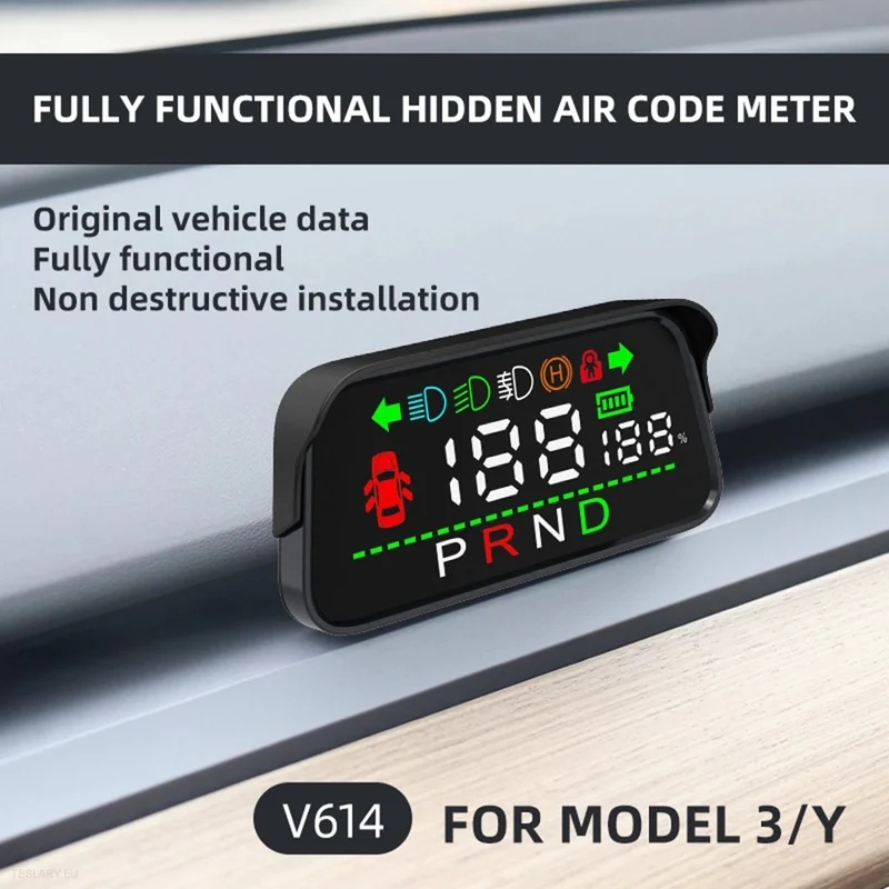 Tesla Model 3 / Y V614 Mini tableau de bord numérique