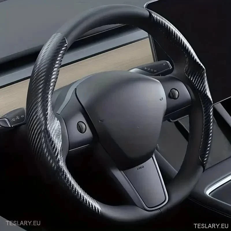 Tesla Model Volant sport antidérapant en fibre de carbone modifiée 3/Y