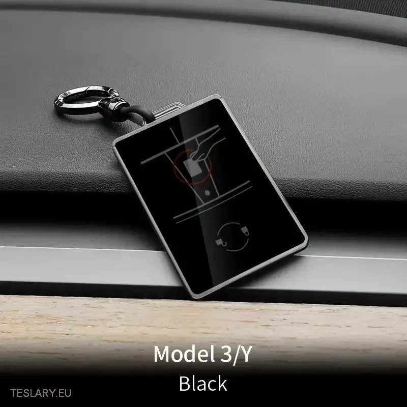 Housse de protection pour clé Tesla avec porte-clés