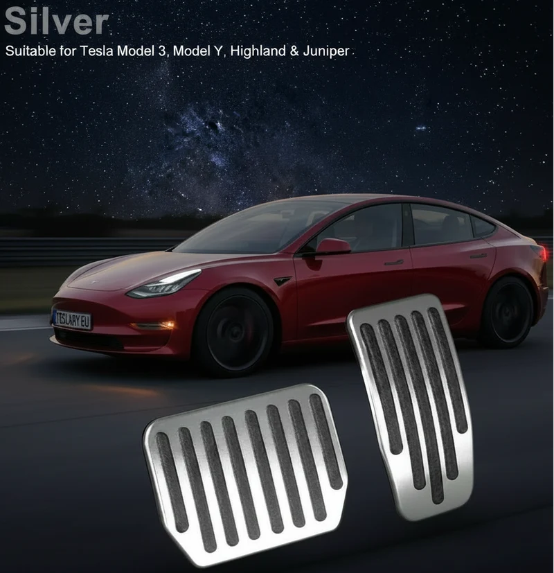 Amélioration des performances Tesla Model 3, Model Oui, Model 3 Highland et Model Pédales de frein et d'accélérateur haut de gamme Y Juniper antidérapantes