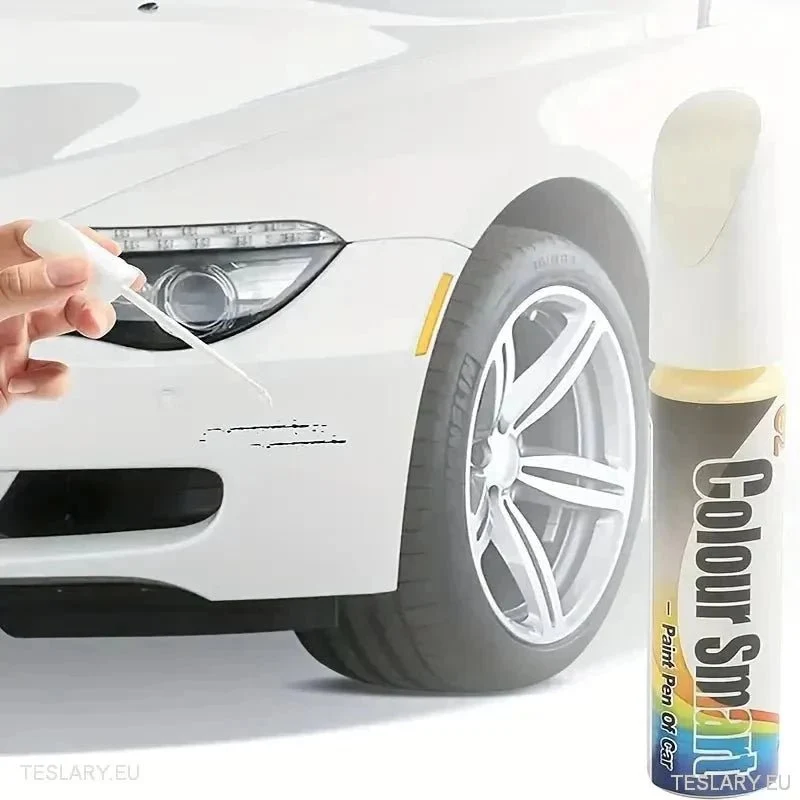 Stylos de retouche de peinture universels pour voiture 12 ml en blanc, noir, argent et gris