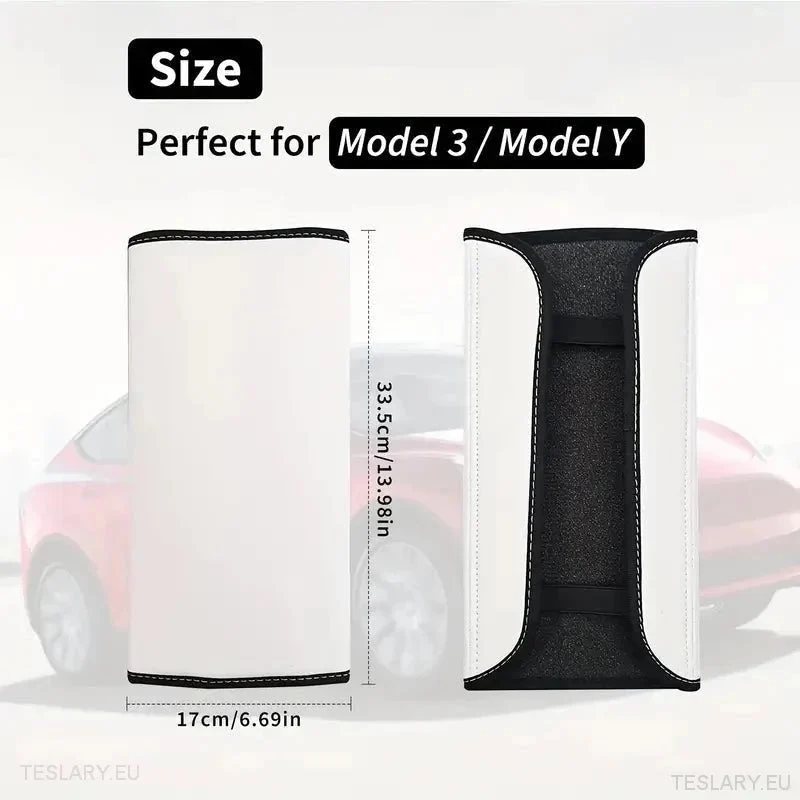 Tesla Model 3 / Y Revêtement d'accoudoir en cuir PU pour console centrale, noir ou blanc